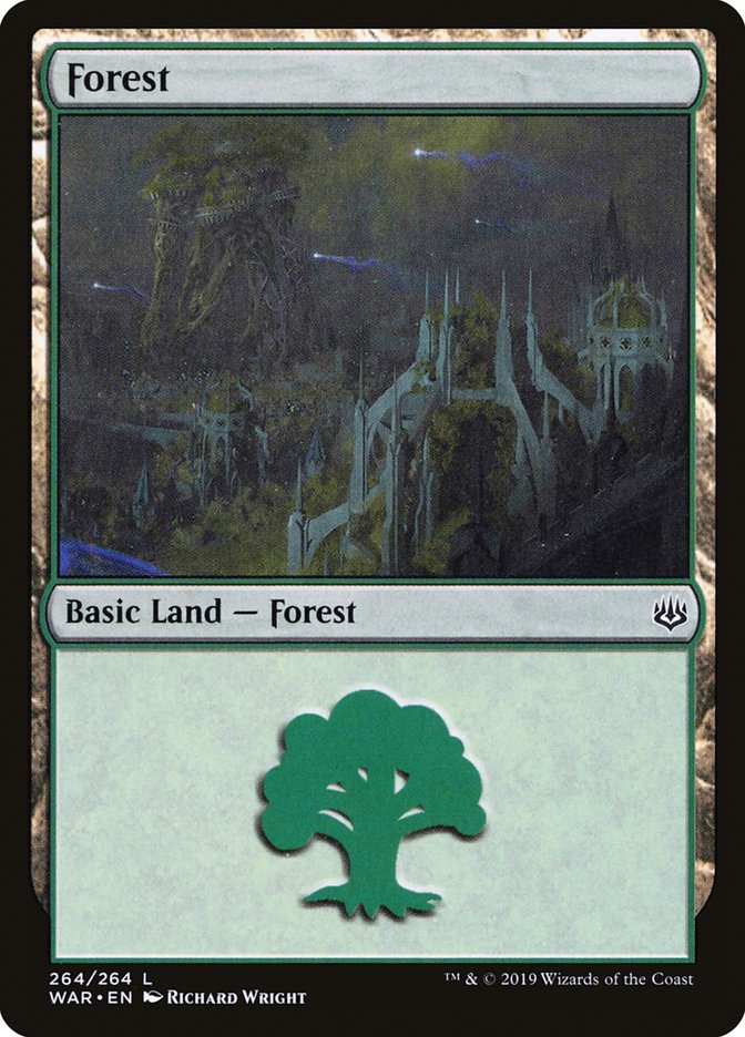 MTG Card Title: Forest WAR/264