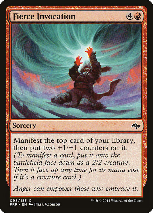 MTG Card Title: Fierce Invocation FRF/98