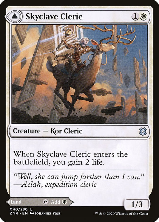 MTG Card Title: Skyclave Cleric // Skyclave Basilica ZNR/40