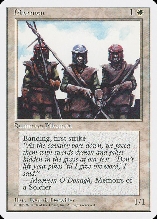 MTG Card Title: Pikemen 4ED/42