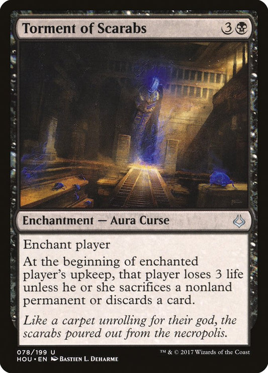MTG Card Title: Torment of Scarabs HOU/78