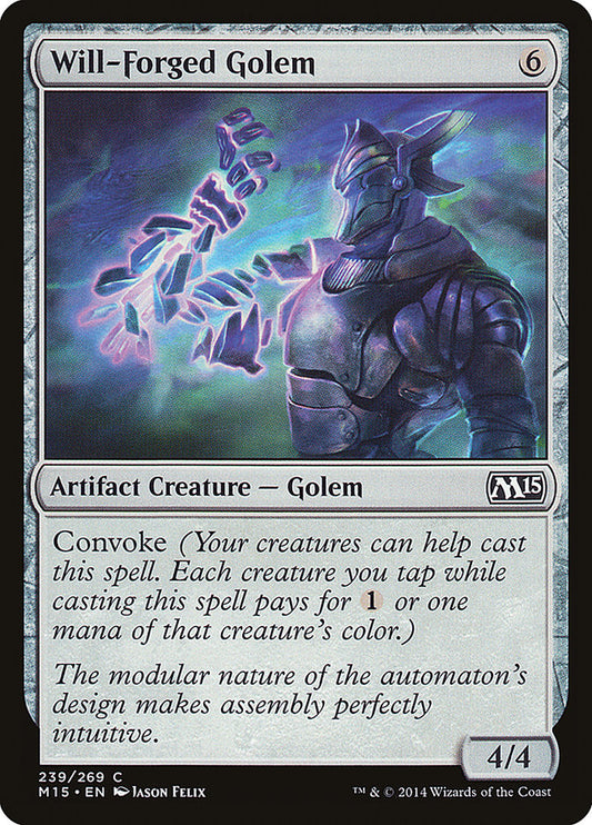 MTG Card Title: Will-Forged Golem M15/239