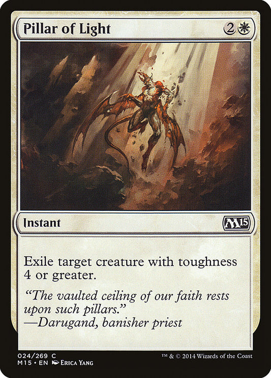 MTG Card Title: Pillar of Light M15/24