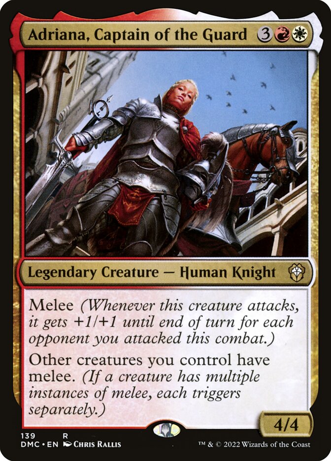 MTG Card Title: Adriana, Captain of the Guard DMC/139