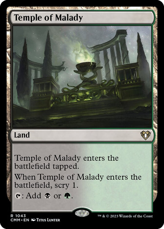 MTG Card Title: Temple of Malady CMM/1043