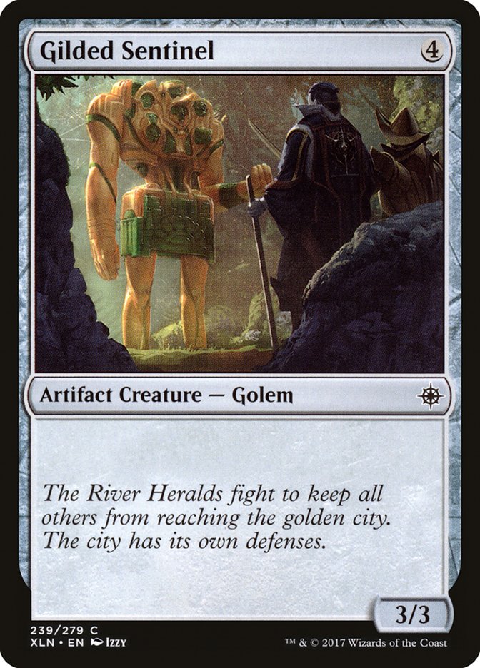 MTG Card Title: Gilded Sentinel XLN/239
