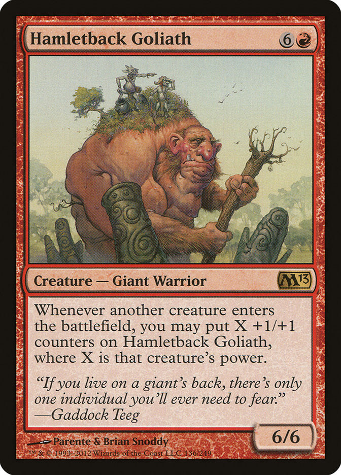MTG Card Title: Hamletback Goliath M13/136