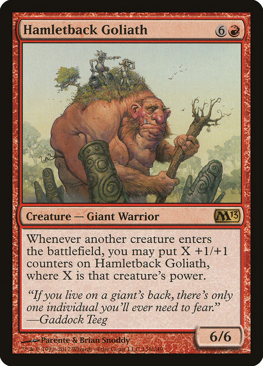 MTG Card Title: Hamletback Goliath M13/136