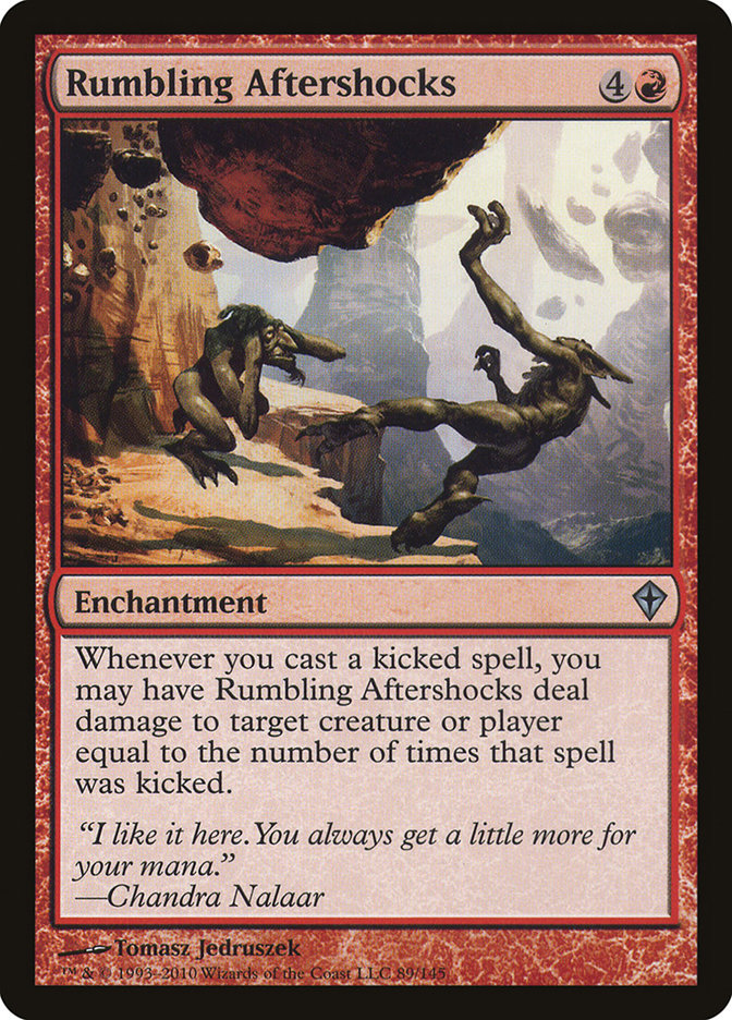 MTG Card Title: Rumbling Aftershocks WWK/89