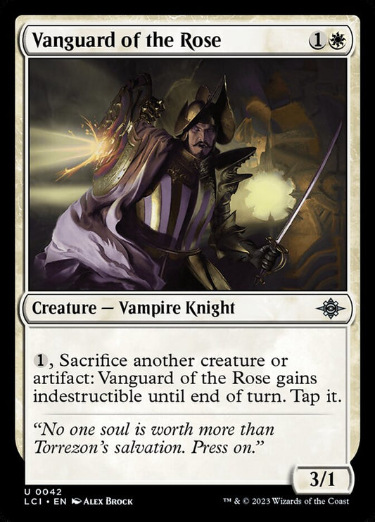 MTG Card Title: Vanguard of the Rose LCI/42