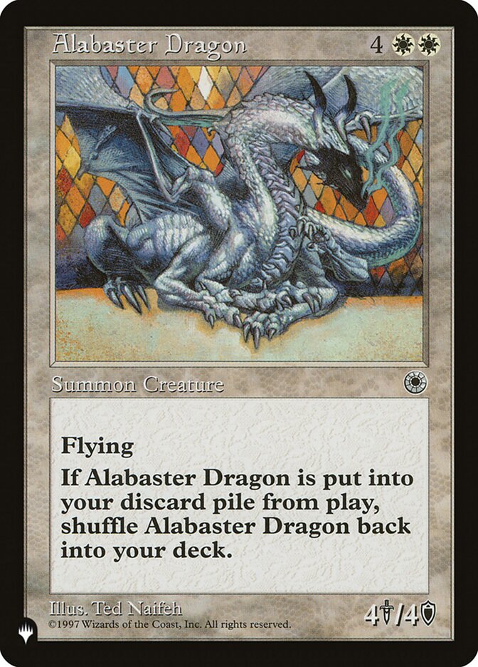 MTG Card Title: Alabaster Dragon PLST/POR-1