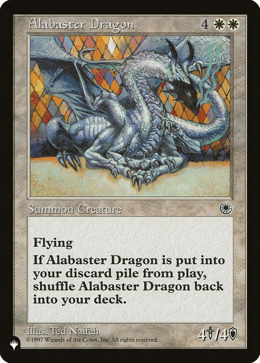 MTG Card Title: Alabaster Dragon PLST/POR-1