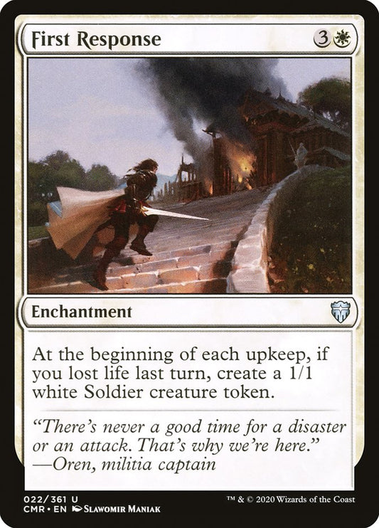 MTG Card Title: First Response CMR/22