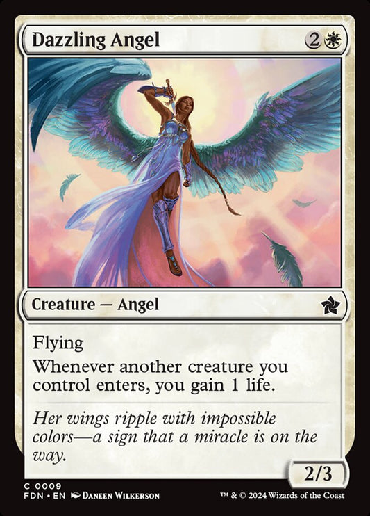 MTG Card Title: Dazzling Angel FDN/9