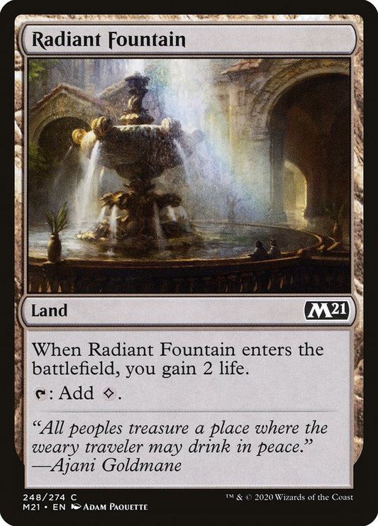 MTG Card Title: Radiant Fountain M21/248