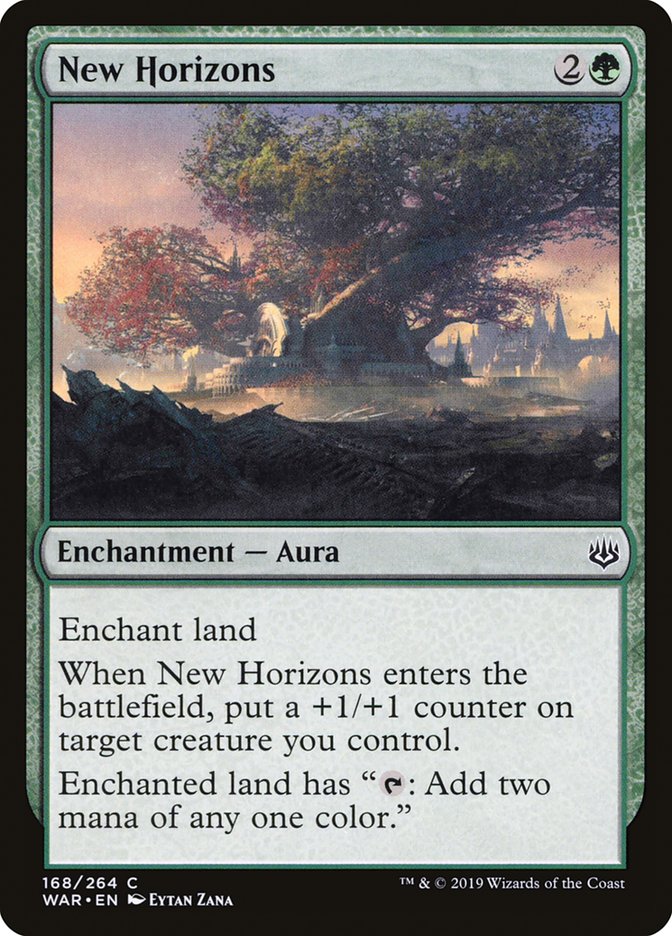 MTG Card Title: New Horizons WAR/168