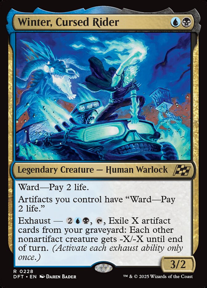 MTG Card Title: Winter, Cursed Rider DFT/228