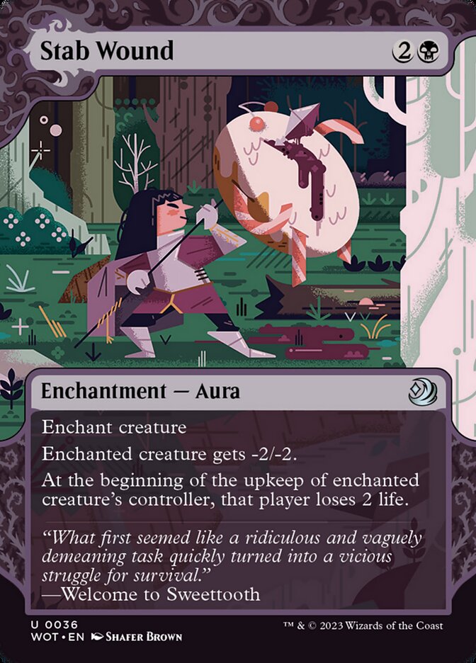 MTG Card Title: Stab Wound WOT/36