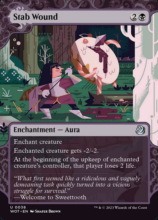 MTG Card Title: Stab Wound WOT/36