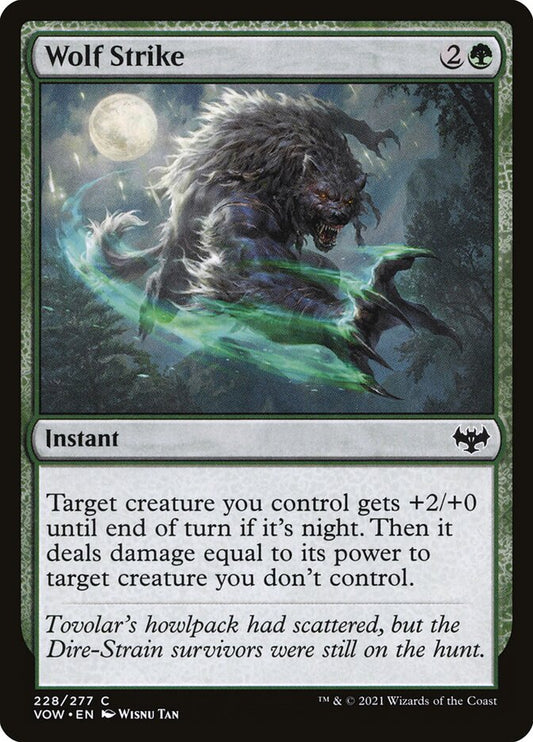 MTG Card Title: Wolf Strike VOW/228