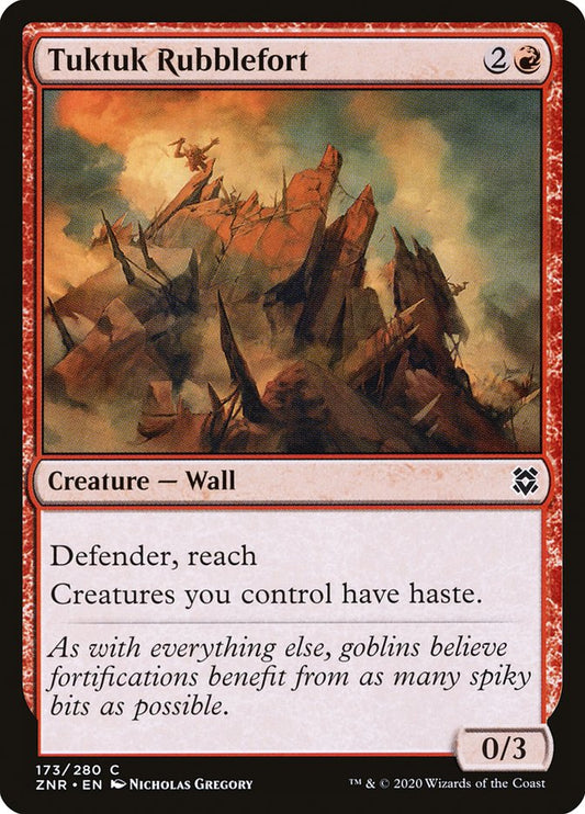 MTG Card Title: Tuktuk Rubblefort ZNR/173