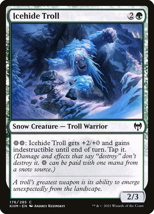 MTG Card Title: Icehide Troll KHM/176