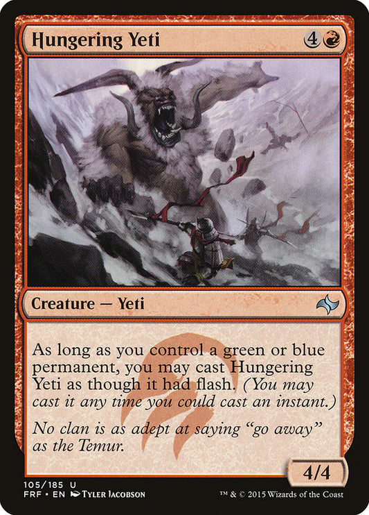 MTG Card Title: Hungering Yeti FRF/105