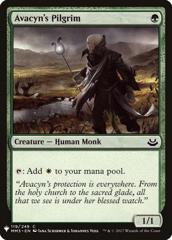 MTG Card Title: Avacyn's Pilgrim PLST/MM3-119
