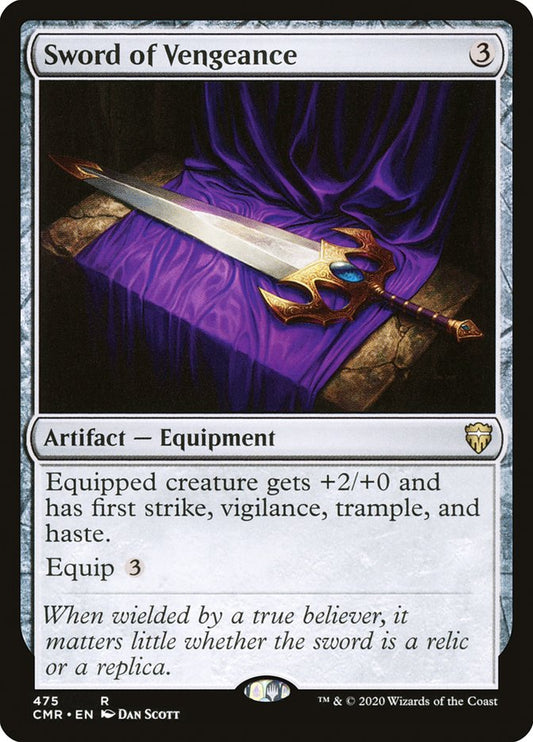 MTG Card Title: Sword of Vengeance CMR/475