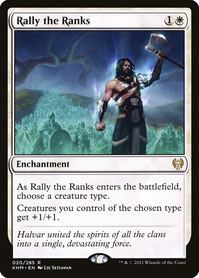 MTG Card Title: Rally the Ranks KHM/20