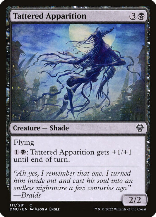MTG Card Title: Tattered Apparition DMU/111