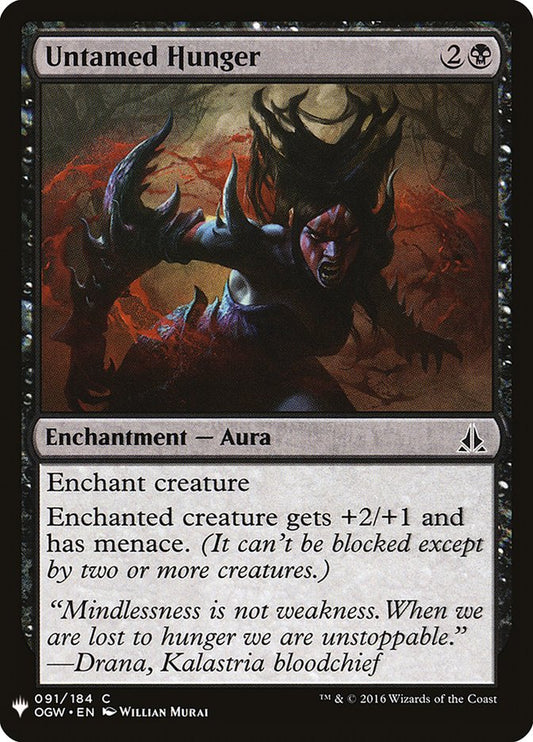 MTG Card Title: Untamed Hunger PLST/OGW-91
