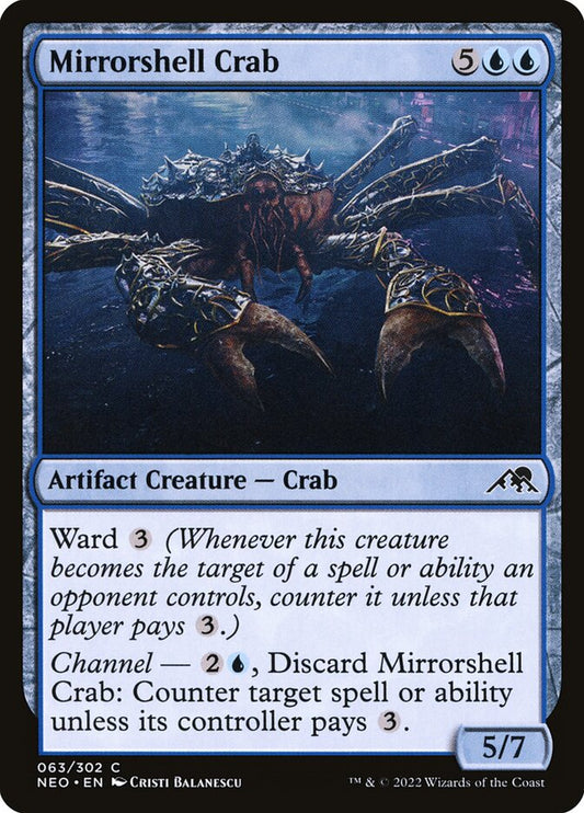 MTG Card Title: Mirrorshell Crab NEO/63