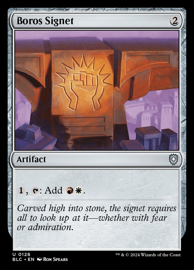 MTG Card Title: Boros Signet BLC/128