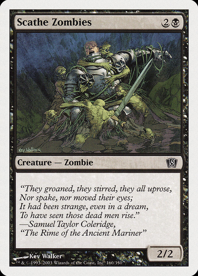MTG Card Title: Scathe Zombies 8ED/160