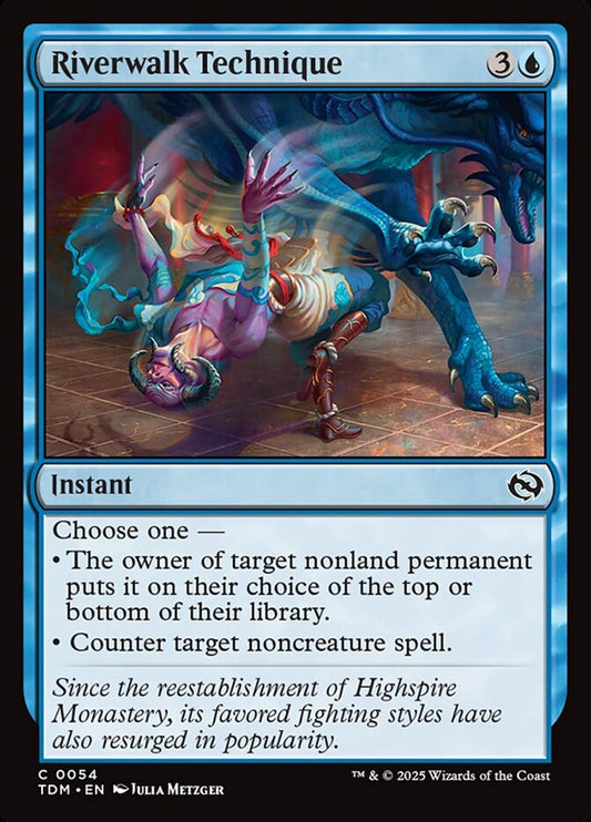 MTG Card Title: Riverwalk Technique TDM/54
