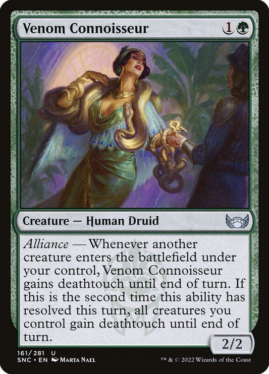MTG Card Title: Venom Connoisseur SNC/161