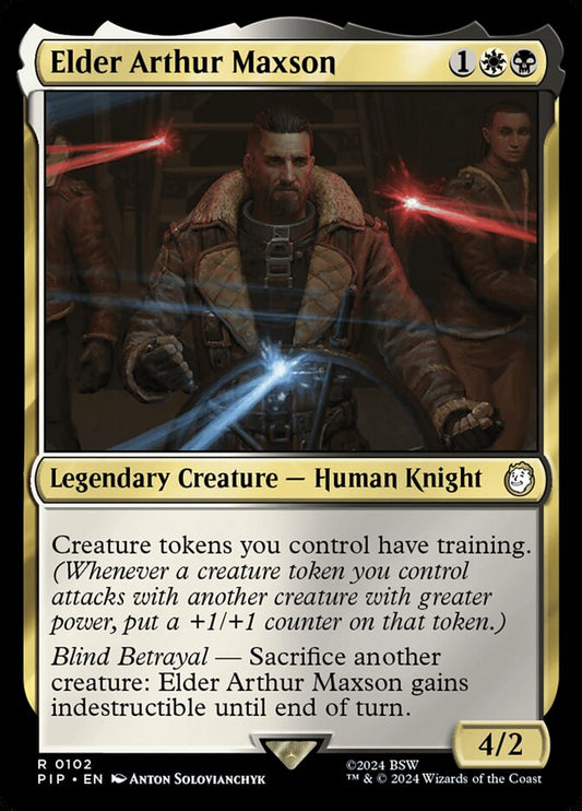 MTG Card Title: Elder Arthur Maxson PIP/102