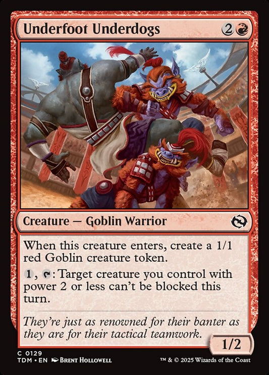 MTG Card Title: Underfoot Underdogs TDM/129