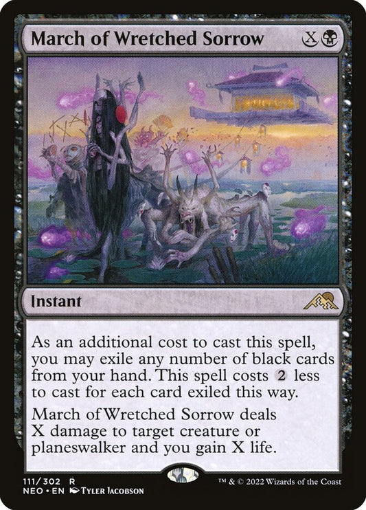 MTG Card Title: March of Wretched Sorrow NEO/111