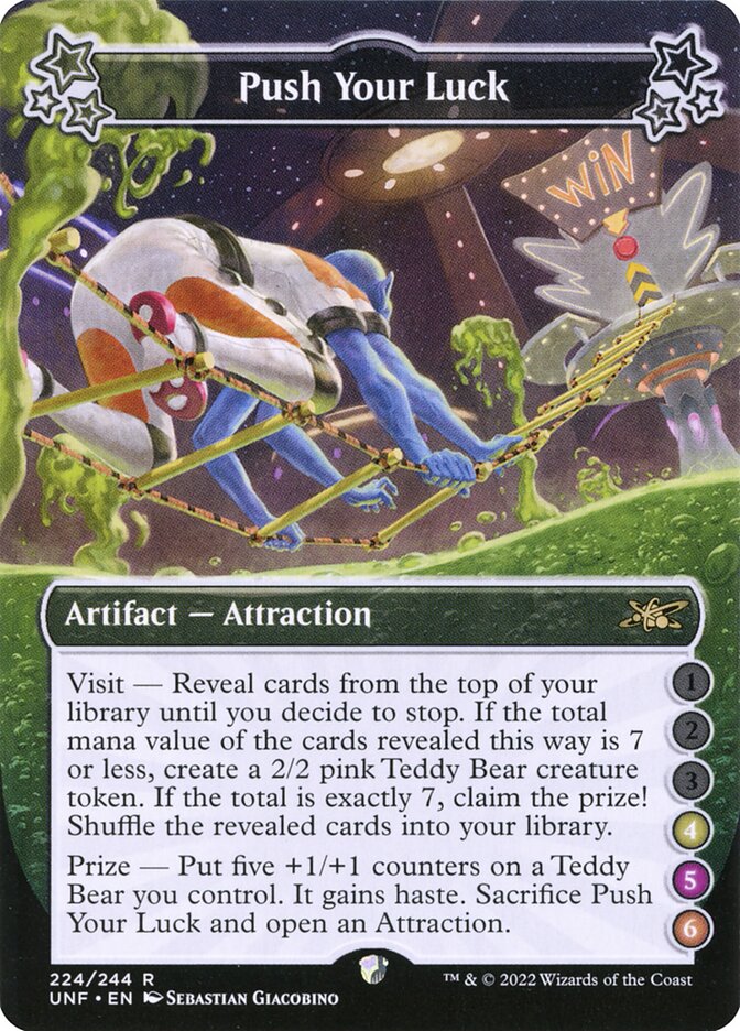 MTG Card Title: Push Your Luck UNF/224b