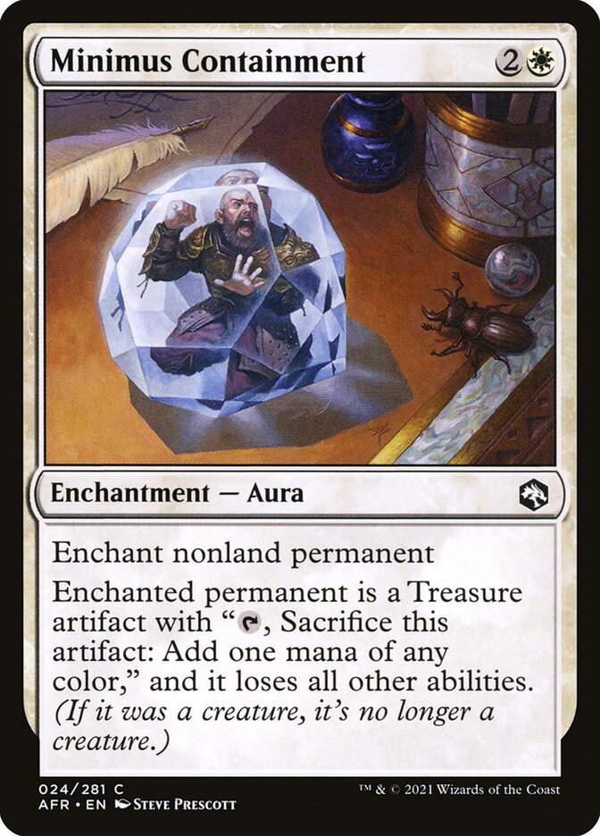 MTG Card Title: Minimus Containment AFR/24