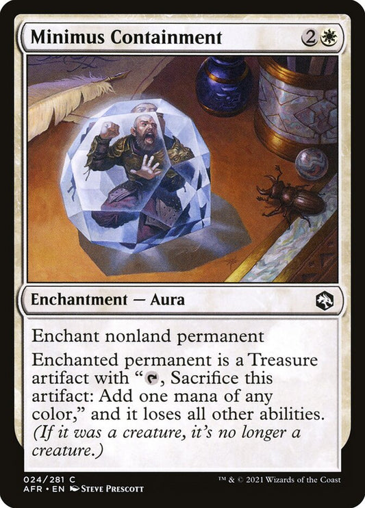 MTG Card Title: Minimus Containment AFR/24