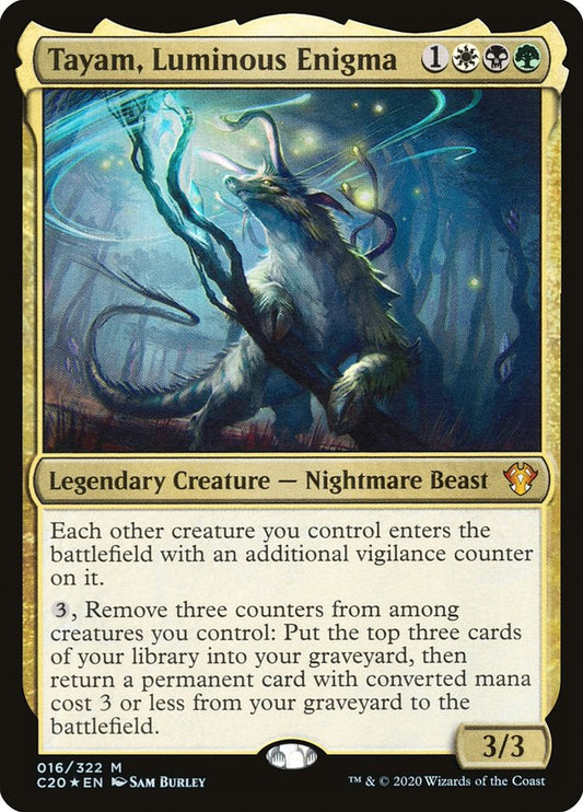 MTG Card Title: Tayam, Luminous Enigma C20/16