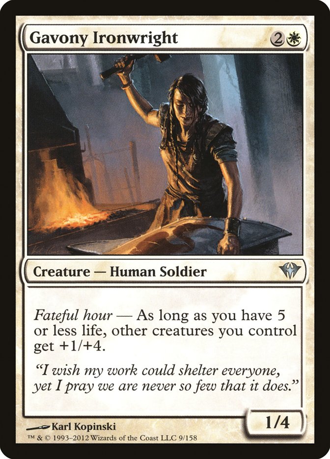 MTG Card Title: Gavony Ironwright DKA/9