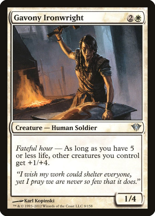 MTG Card Title: Gavony Ironwright DKA/9