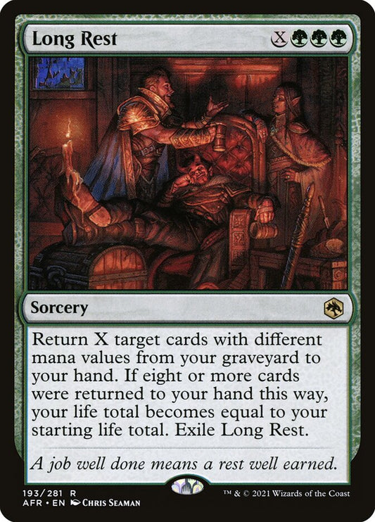MTG Card Title: Long Rest AFR/193