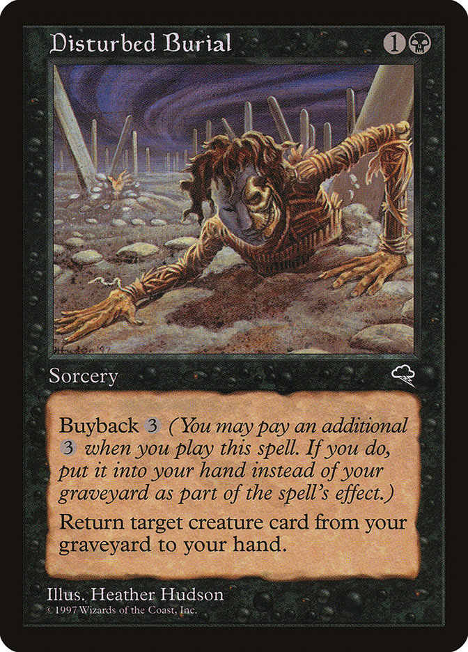MTG Card Title: Disturbed Burial TMP/129