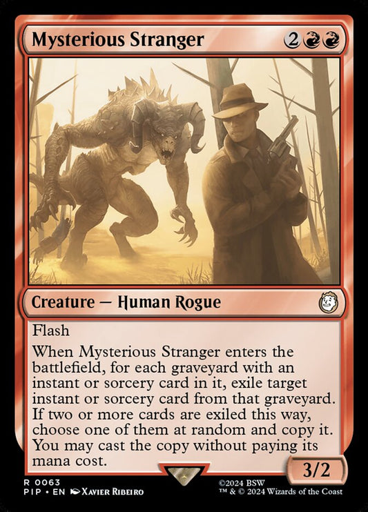 MTG Card Title: Mysterious Stranger PIP/63
