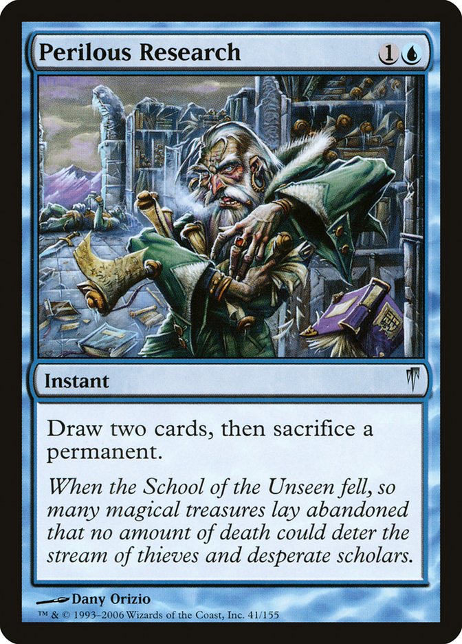 MTG Card Title: Perilous Research CSP/41